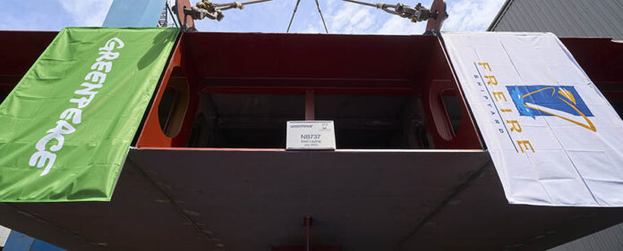 puesta_quilla_nuevo_velero_Greenpeace_2025