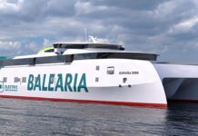 Astilleros Armón inicia la construcción de los dos ‘fast ferries’ eléctricos que unirán España y Marruecos sin emisiones Fast_Ferry_Baleària_corredor_tarifa_Tánger