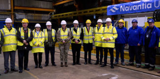 Navantia UK comienza la construcción del primer buque FSS foto_familia_comienzo_construcción_primer_FSS